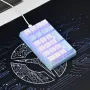 iBlancod K10 21 Keys Wired Mechanical Numeric Keypad Hot Swappable Yellow Switch Pudding Keycaps RGB Type-C Keyboard Pad for Laptop Desktop Computers