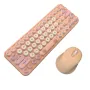 MK260 2.4G Wireless Keyboard Mouse Set 65 Keys Gradient Punk Silent Keycaps Keyboards and 3-Level DPI Adjustable Office Mice