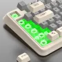 XUNSVFOX K82 94 Keys Wired Gaming Keyboard Three Color-block Luminous Mechanical-feel Station 19-key punchless Gamer Keyboard for Computer PC Laptop