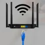 300Mbps 4G SIM Wi-Fi Router High Speed CPE Wireless Router with 4 High-Gain Antennas 32 Devices Plug and Play Secure Firewall Encryption