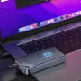 TX002 Thunderbolt5 SSD Enclosure M2 NVMe External Hard Drive Case 80Gbps Type-C Gen4x4 Aluminum Alloy Tool-Free Installation for Mac Windows PC