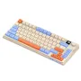 XUNFOX K920 80-Keys Wireless bluetooth Keyboard with Display Screen and Volume Knob RGB Light MDA Profile Ergonomics Mechanical-feeling Keyboards for PC Laptop Office
