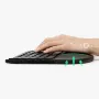 Delux GM909 Ergonomic Keyboard 2.4G Wireless/bluetooth 112 Keys Rechargeable Full Size with Scissor Switch Palm Rest for Windows/Mac