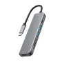 Bakeey 6-in-1 USB-C Hub Adapter HDMI 4K@30Hz USB3.0 USB-C Docking Station 100W PD Charging SD Reader Witch Splitter for Apple Huawei Laptops Macbook