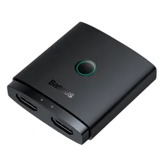 Baseus 4K@60Hz HD Switch Adaptador compatível com HDMI 2 em 1 Divisor compatível com HDMI para Xiaomi Mi TV Box PS5 PS4