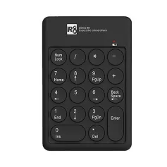 R8 1817 Mini Wireless Numeric Keypad 18-Keys Ergonomics Numpad 2.4G Wireless Keyboard Plug and Play for Offices Computer Gamer
