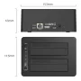 MAIWO K3082P 12-in-1 Hard Drive Docking Station SATA to USB 3.1 Gen2 Dual Bay Offline Clone Adapter with RJ45 SD/TF for 2.5/3.5\ SSD HDD Case