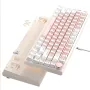 AK82 82-Keys Mechanical Gaming Keyboard Three-mode Gasket Structure Wireless bluetooth Hot Swappable RGB 75% Layout E-sports Gamer Keyboards with Multimedia Knob