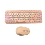 MK260 2.4G Wireless Keyboard Mouse Set 65 Keys Gradient Punk Silent Keycaps Keyboards and 3-Level DPI Adjustable Office Mice