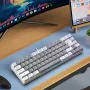 Y-FRUITFUL K701 68 Keys Mechanical Keyboard Type-C Wired RGB Backlit Double Injection Keycaps Multimedia Shortcutts Gaming Office Portable Gamer Keyboards