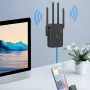 U10 Dual Band Wireless 2.4G/5G WiFi Repeater AC1200M Router Wifi Booster Long Range Extender 1200Mbps Wi-Fi Signal Amplifier Repeater with 4 Antennas