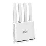 PLERY R605 4G LTE WiFi Router with Nano SIM Card Slot 300Mbps 4 External Antennas Booster 2.4G WiFi6 Repeater Long Range WiFi Extender