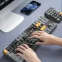 Aigo A18 22キー デュアルモード メカニカル 数字キーパッド ホットスワップ PBT 2色キーキャップ クイック電卓 2.4G/有線 カスタム 数字キーパッド キーボード