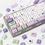 124 Keys A Midsummer Night's Dream Theme PBT Keycap Set XDA Profile Sublimation Purple Keycaps for Mechanical Keyboards