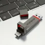 Lenovo TU280 Pro USB3.2 Gen2 Dual Interface USB Flash Drive 256G 512G Pendrive Kecepatan Tinggi Memori Portabel U Disk untuk TV Laptop Ponsel