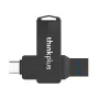Lenovo Thinkplus MU254 พอร์ต USB3.0 และ Type-C คู่ แฟลชไดรฟ์ USB แบบหมุนได้ความเร็วสูงสำหรับโทรศัพท์ พีซี และแล็ปท็อป
