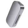 YOULAITE Thunderbolt5 SSD Case 80Gbps Intel JHL9480 Chip NVMe M2 SSD Case Aluminum Alloy Turbine Fan Cooling for Mac Linux Windows Compatible USB4 Thunderbolt4/3