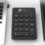 R8 1817 Mini Kablosuz Sayısal Tuş Takımı 18 Tuşlu Ergonomi Sayısal Tuş Takımı 2.4G Kablosuz Klavye Ofis Bilgisayar Oyuncusu için Tak ve Çalıştır
