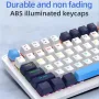 K82 Type-C Wired Mechanical Keyboard with Knob 75% Layout PCB Hot Swappable Backlight 82 Keys Multifunctional Gaming Keyboard