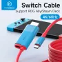 Hagibis Switch Dock for Nintendo Switch/OLED USB C to HD Cable Adapter 4K60Hz 100W PD for Laptop SteamDeck ROG Ally
