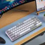 Y-FRUITFUL K701 68 Keys Mechanical Keyboard Type-C Wired RGB Backlit Double Injection Keycaps Multimedia Shortcutts Gaming Office Portable Gamer Keyboards