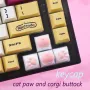 Cat Paws Corgi Keycap Soft Silicone For Cherry Mx Switch Mechanical Keyboard ABS Animal Keycaps