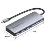ESSAGER 6'sı 1 arada Tip-C Yerleştirme İstasyonu M.2 NVMe Muhafazası / USB3.2 Gen2*2 / PD100W USB-C / USB-C Veri / HD1.4 Çoklu Bağlantı Noktalı Ayırıcı Adaptörü PC Dizüstü Bilgisayar TV Bilgisayar için
