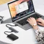 SAMZHE 5 in 1 Hub USB3.0 Docking Station Adattatore USB con USB3.0*4 / PD USB-C per telefono PC Laptop Matebook