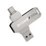 BlitzWolf BW-UPC2 256GB USB Disk 2 in 1 Type-C USB3.0 Flash Drive Ultra-fast Transmission 360° Rotation Zinc Alloy 256GB Support OTG Pendrive