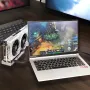 RONGDESON RDS004 External Graphics Card Dock Oculink PCIe 4.0 x16 40Gbps AMD NVIDIA GPU Compatibility Windows Linux Aluminum Alloy Gaming AI eGPU Enclosure