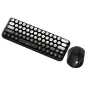 MK260 2.4G Wireless Keyboard Mouse Set 65 Keys Gradient Punk Silent Keycaps Keyboards and 3-Level DPI Adjustable Office Mice