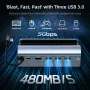 Bakeey Steam Deck Dock 6 in 1 Steam Deck Docking Station Stand Accessories 3*USB 3.0 HDMI 4K@60Hz Gigabit Ethernet 1000Mbps PD 60W Hub