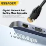 Essager 11 in 1 Type-C Docking Station 3*USB 3.2 Gen1 5Gbps HDMI 4K@30HZ VGA RJ45 1000Mbps PD Charger USB Hubs 100W For Macbook Air Pro Adapter Splitter