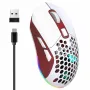 HXSJ T28 Hollow Wireless Mouse Rechargeable RGB Luminous 4800DPI Interchangeable Back Cover Gaming Lightweight Mouse