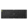 Delux MF10 Foldable Keyboard and Mouse Set Ultra Slim Wireless bluetooth Keyboard & Mouse Combo 120days Standby Magnetic Closure for PC Laptop Computer Monitor