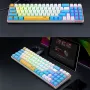 REDRAGON K688 RGB Mechanical Gaming Keyboard 78-keys Hot-Swappable Two-color Injection Keycaps Red Switch Ergonomics USB Wired Gamer Keyboards Support Macro Programming for PC Laptop Computer