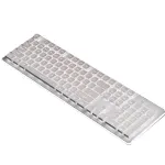 LANGTU LT600 104 Keys 2.4G RGB Wireless Keyboard Mechanical Feel Membrane Touch Silent Wireless Waterproof Keyboard for PC Laptop Office
