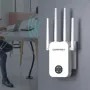 COMFAST 1200Mbps スマートスクリーン WiFi リピーター、外部アンテナ 4 本付き 2.4G/5.8GHz Wi-Fi エクステンダー アンプ、ホームルーターカバレッジ用