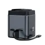 BlitzWolf BW-TH17 9 in 1 Type-C Docking Station Magnetic 15W Wireless Charger Stand USB-C HUB with USB3.0*3 HD 4K@30Hz Gigabit RJ45 SD/TF Card Slot PD 100W