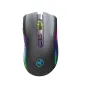 HXSJ T69 2.4G Wireless Gaming Mouse with RGB Lighting 1000-4800DPI Type-C Rechargeable 650mAh 8 Button Mouse for PC Gaming Office Working
