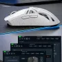 SMAILWOLF M8 Tri-mode Gaming Mouse with Charger Dock PAW3311 Sensor RGB 12000DPI 1KHz Return Rate 72g Lightweight Rechargeable Mouse