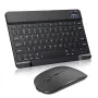 10 inch Mini bluetooth Keyboard and Mouse Set for iPad Xiaomi Huawei Phone Tablet Slim Wireless Mute Keyboard for Android IOS Windows