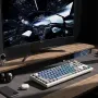 LANGTU LT84 Tri-mode Mechanical Gaming Keyboard with Display Screen and Knob 84 Keys Sandwich Structure Hot Swappable RGB Wireless E-sports Gamer Keyboards