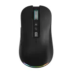 M131 AI Smart Voice Mouse Dual Mode Wireless bluetooth Speech to Text Mice with LED Power Display RGB Light 5000DPI Voice Controlled Translation for Office Home Latop Voice Typing Mouse