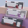 Y-FRUITFUL K102 Tri-Mode Mechanical Gaming Keyboard 102 Keys Gasket Structure Wireless Bluetooth RGB Backlit Hot Swappable 5000mAh Battery PBT Keycaps Gaming Office Custom Gamer Keyboards