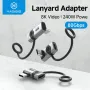 Hagibis 240W USB-C to C Adapter with Lanyard 80Gbps 90 Degree Converter 8K Video USB4 Adapter for MacBook iPhone 16 Pro Tablet