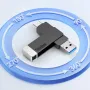 محرك أقراص فلاش لينوفو ثينك بلس BU100 من النوع C وUSB 3.2 بسعة 512 جيجابايت/256 جيجابايت/128 جيجابايت/64 جيجابايت، محرك أقراص محمول عالي السرعة دوار بزاوية 360 درجة