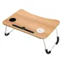 Foldable Computer Study Desk Portable Notebook Study Desk Student with Tray Fan and LED Light USB Interface for Tablet PC