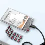 MAIWO K2510TF Transparent HDD Case 2.5inch SATA to USB Type-C 5Gbps 6TB External Hard Drive Enclosure for Laptop TV Phone Game Console