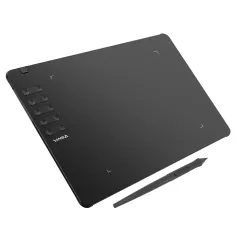VINSA T906 Graphics Drawing Tablet with 10 Physical Shortcut Keys 250x156mm Sensing Area 8 Pen Nibs Art Creation Sketches with 8192 Levels Pressure Battery-free